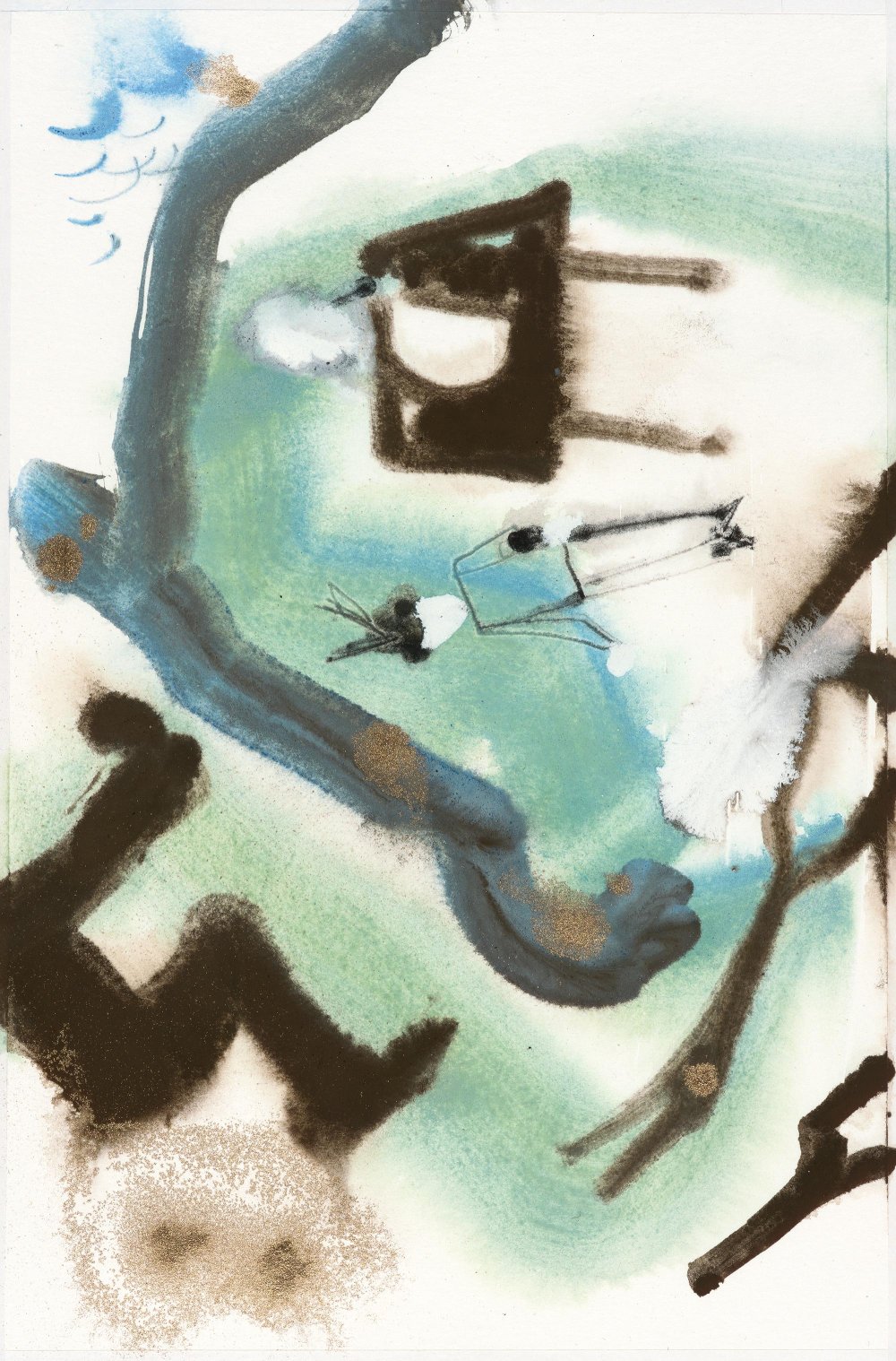 G8. Eutopia, 35 × 23 cm, oiltempera on paper, 2024