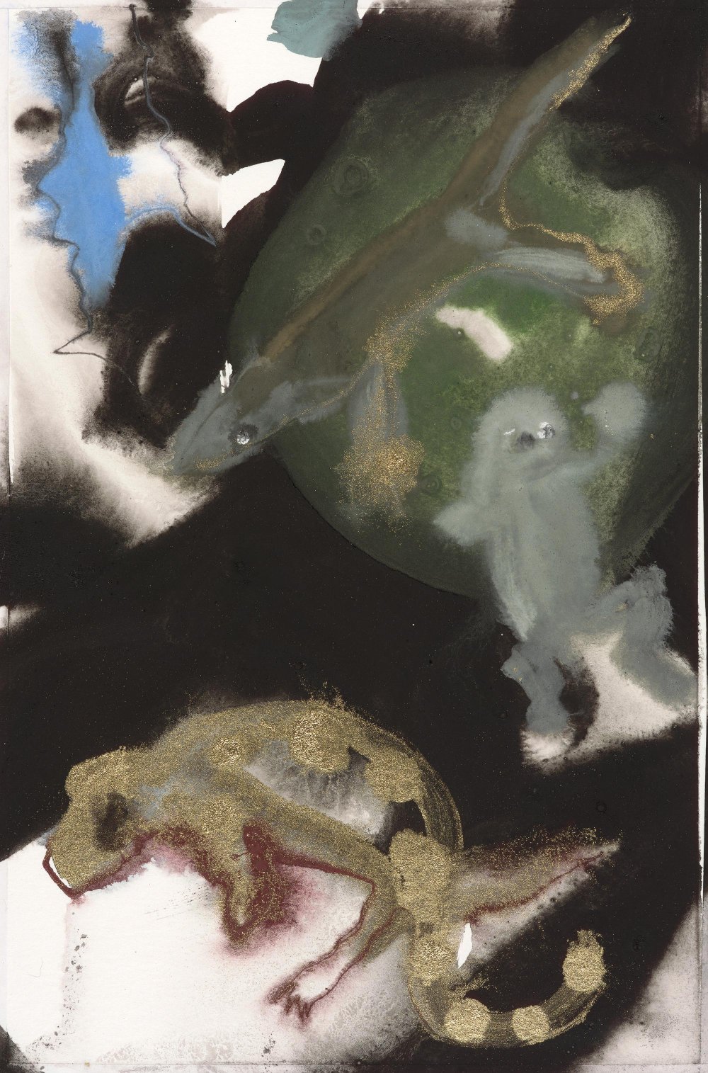 s9.1, 35 × 23 cm, oiltempera on paper, 2024